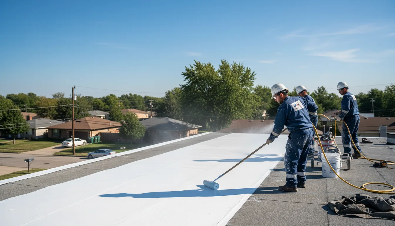 Commercial roof coating in West Leisenring, PA near me
